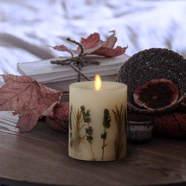 Luminara Vanilla Honey Scented Flameless Candle Wayfair Canada